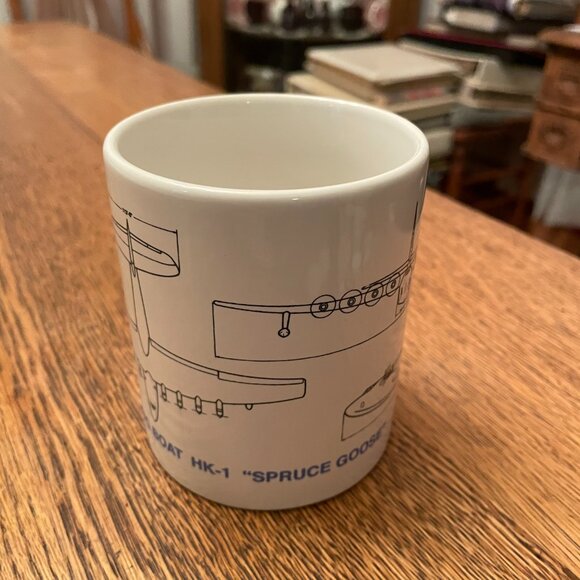 Hughes Flying Boat HK-1 "Spruce Goose" McMinnville, Oregon Souvenir Coffee Cup - Picture 2 of 6